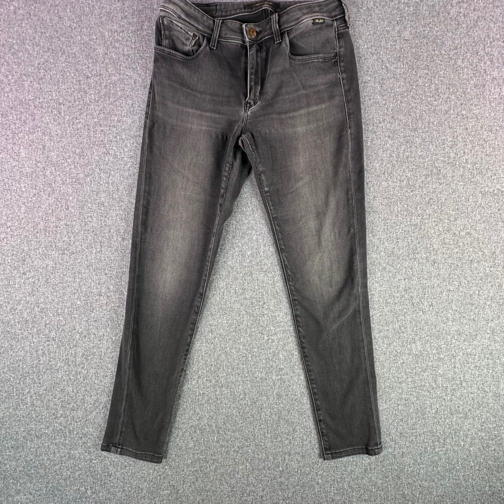 Mavi Gold Jeans Womens 29 Ada Mid-Rise Slim Gray Stretch Denim Turkey